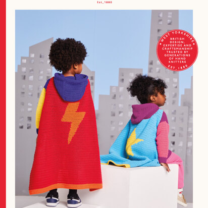 Hero Hoodie & Cape in Sirdar Snuggly Replay DK - 2616 - Downloadable PDF