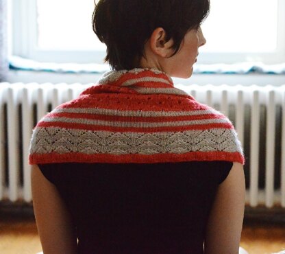 Lace and Stripes Cowl