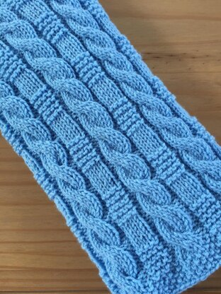 Cable & Garter Stitch Baby Blanket
