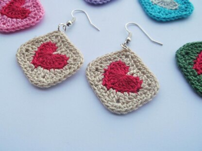 Heart earrings