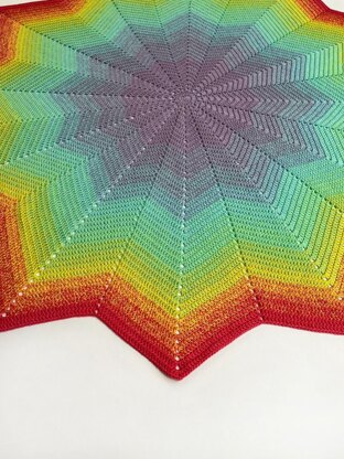 Rainbow Star Baby Blanket