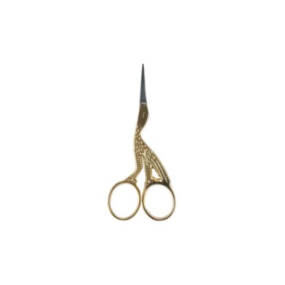 Allary Ultra Fine Embroidery Scissors 3.5in inGold Handle Storkin