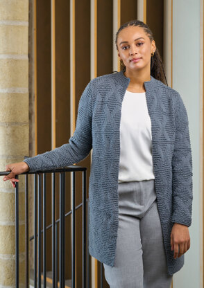 Slate Cardigan in Rowan Merino Aria - ZB326-00006-DEP - Downloadable PDF