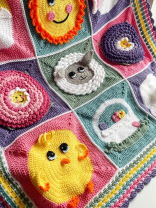 Easter Squares Blanket