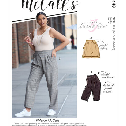McCall's Misses' & Women's Pants M8148 - Sewing Pattern