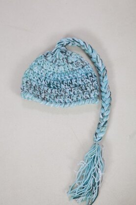 Hat with Plaited Braided Tail