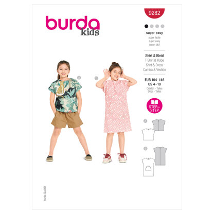 Burda Style Children's Top and Dress B9282 - Paper Pattern, Size 4-10