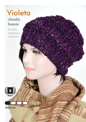 Violeta super quick chunky knit hat