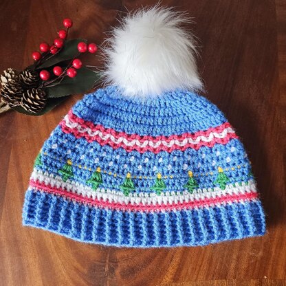 Snowy Pines Hat