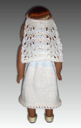 First Communion Dress, Fits American Girl Doll 107