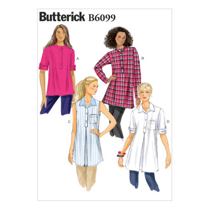 Butterick Tunika für Damen B6099 - Schnittmuster