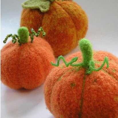 Felted Harvest Pumpkin