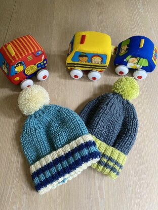 Toddler hats using leftover DK