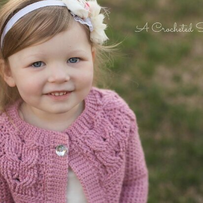 "Southern Charm" Girls Cabled Cardigan