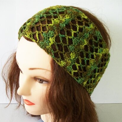 Lacy Stripes Headband/ Hair Scarf/ Fashion Scarf