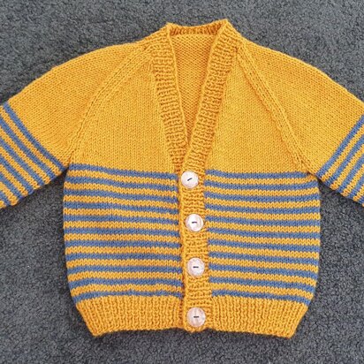 Pepper - Child's striped raglan cardigan