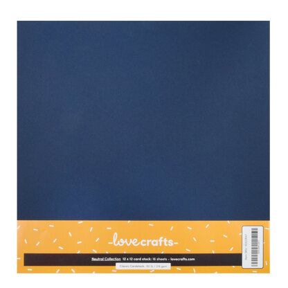 LoveCrafts Neutral Collection Classic Cardstock 80lb 12" x 12" 16 Pack