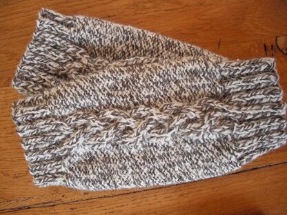 Double choice fingerless mitts