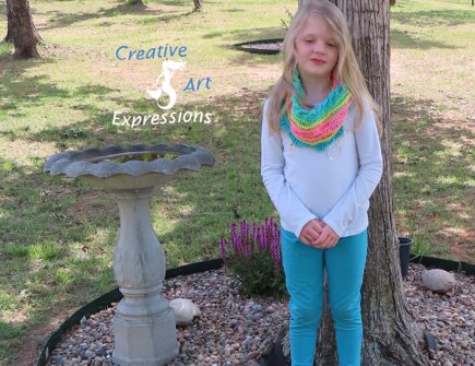 Coral Reef Sea Breeze Youth Infinity Scarf #8