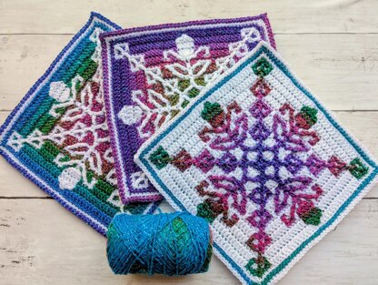 Dusky Meadow Mosaic Square