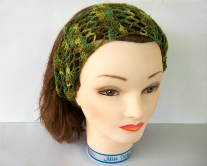 Lacy Stripes Headband/ Hair Scarf/ Fashion Scarf