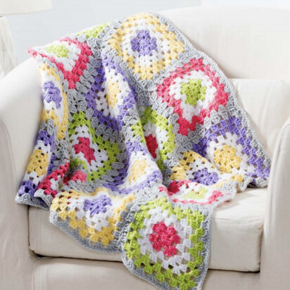 Granny's Rainbow Blanket in Premier Yarns Anti-Pilling Everyday Baby - Downloadable PDF