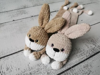 Bunny crochet bookmark