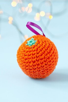 Crochet Orange Ornament
