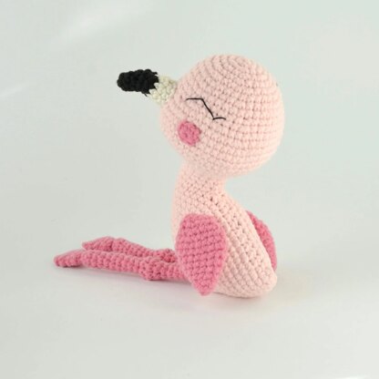 Amigurumi Flamingo in Lion Brand Feels Like Butta - M23047 FB - Downloadable PDF