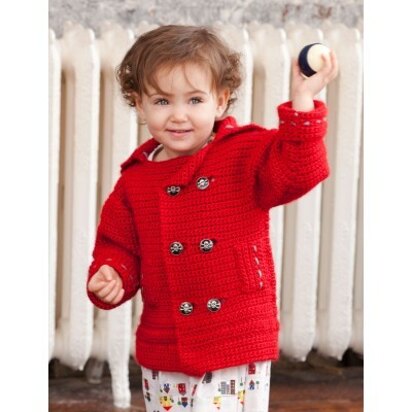 Pea-wee Coat in Bernat Vickie Howell Sheep-ish - Downloadable PDF