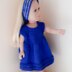 Royal Blue Dress for Doll