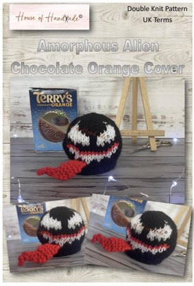 Amorphous Alien Chocolate Orange Cover Knitting Pattern