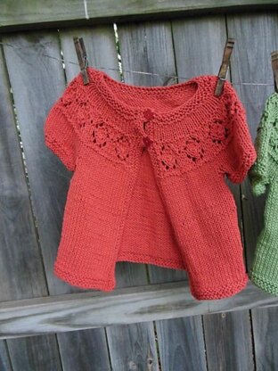 Baby Leaf Yoke Cardigan