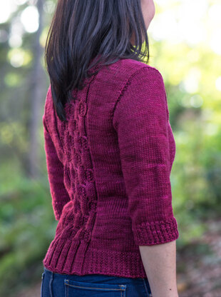 Nest Cardigan in SweetGeorgia Trinity Worsted - Downloadable PDF