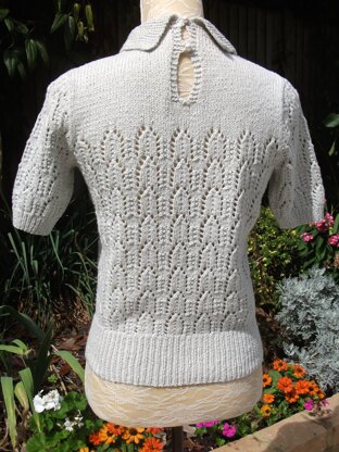 Vintage Lacy Sweater with Collar