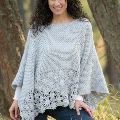 Frost Petals Poncho