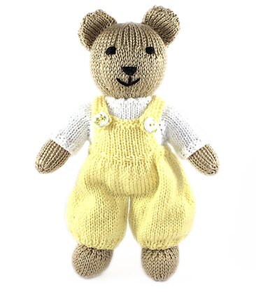 Benny teddy bear knitting pattern 19037