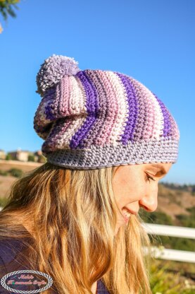 Spiral Slouchy Hat