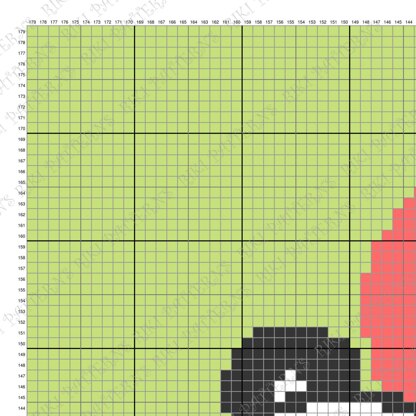 C2C Panda Heart Blanket White Black Bear Graphghan Valentine's Day Afghan CROCHET PATTERN