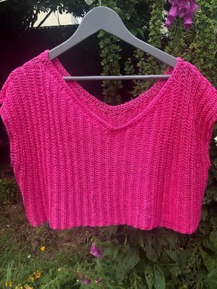 Ribbed Crochet Crop Top