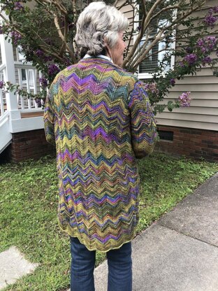 Chevron Sweater Coat