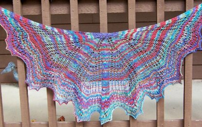 Lacy Maple Leaf shawl