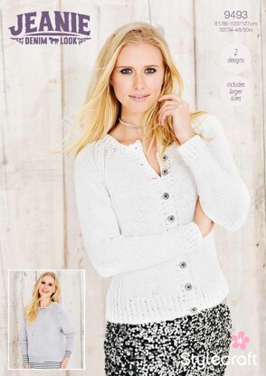 Sweater and Jacket in Stylecraft Jeanie - 9492 - Downloadable PDF