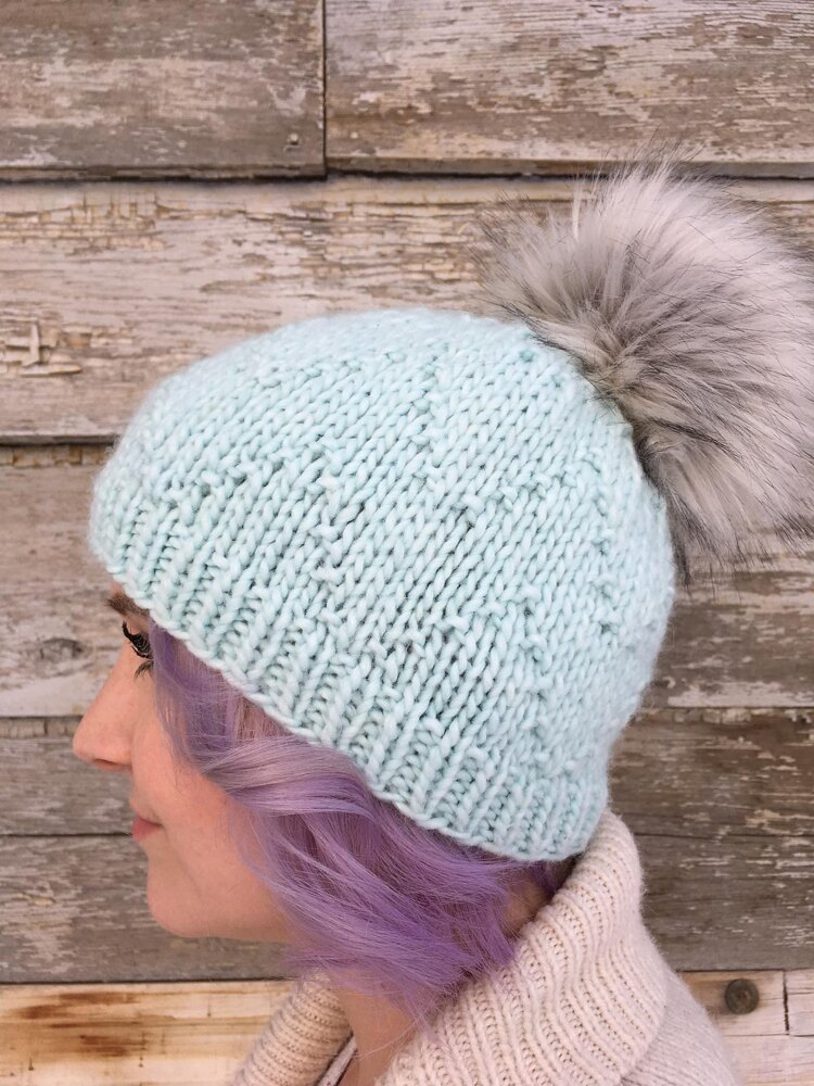 Show Me Your Peaks Chevron Hat Knitting pattern by Knitatude