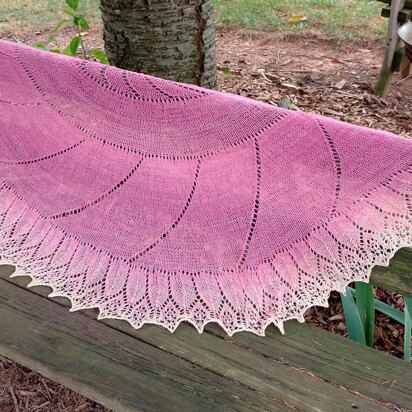 Rays of Warmth Shawl - knitting pattern