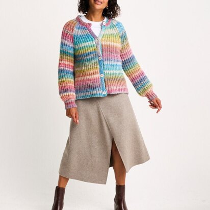 Metamorphic Cardigan Knitting Pattern in Sirdar Jewelspun With Wool Chunky - Downloadable PDF