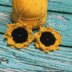 101. Volumetric sunflower earrings