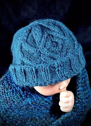 Cabled Beanie for Baby