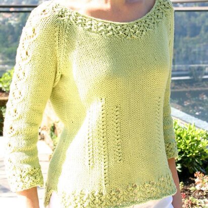 Sorelle Lace-Edged Pullover