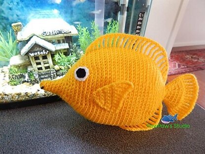 Amigurumi Yellow Tang Pattern No.023